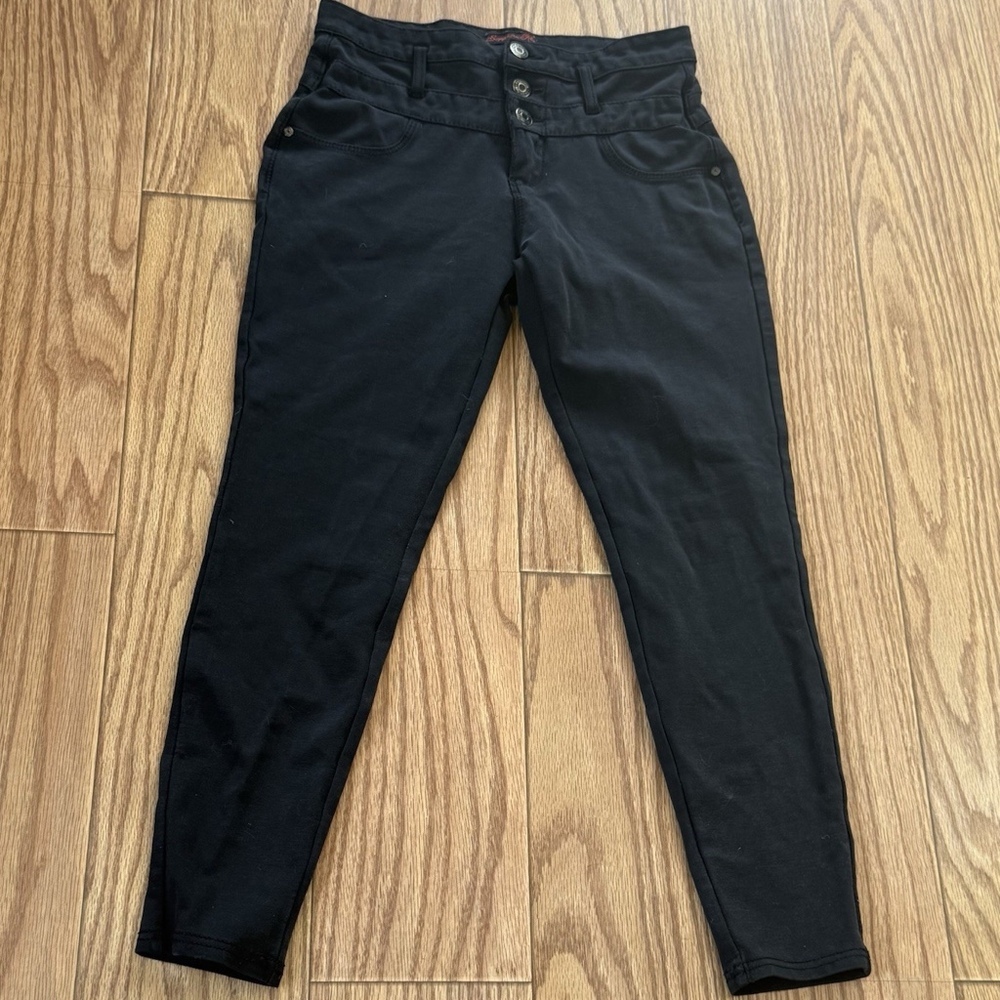 Sapphire Red Women's Black Size S  Stretch Skinny Pants